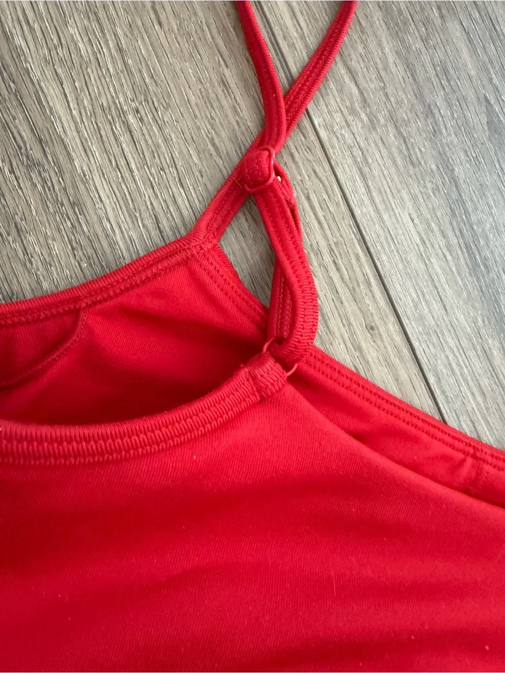 Alo Yoga  High-Waist Red Performance Leggings and Crop Top